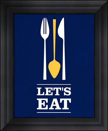 Framed Let&#39;s Eat Print