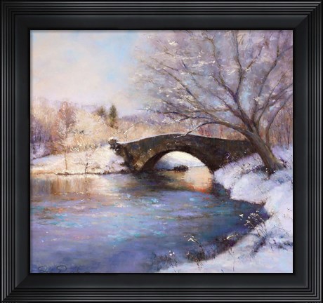 Framed Central Park Bridge Print