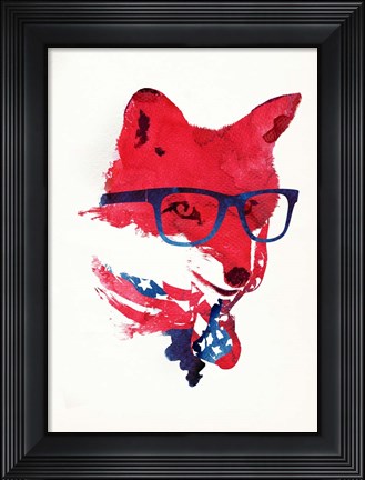 Framed American Fox Print