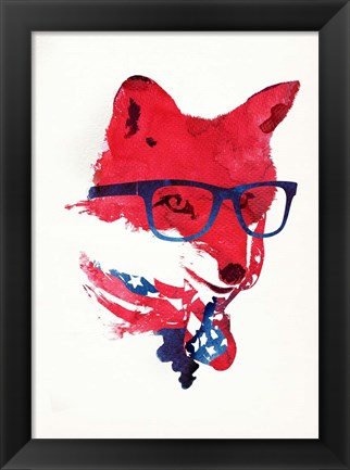 Framed American Fox Print