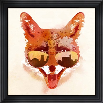Framed Big Town Fox Print