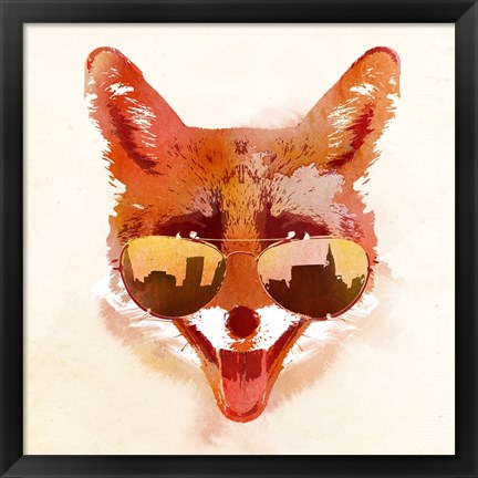 Framed Big Town Fox Print