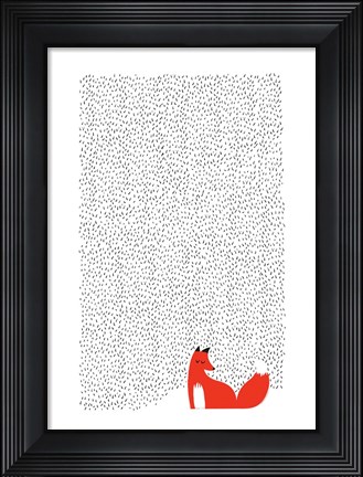 Framed Black Grass Print