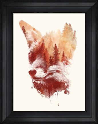 Framed Blind Fox Print