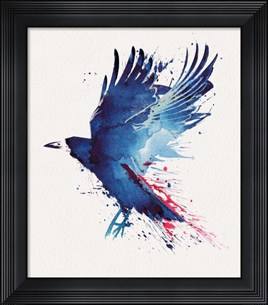 Framed Bloody Crow Print
