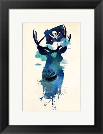 Framed Captain Hook Print