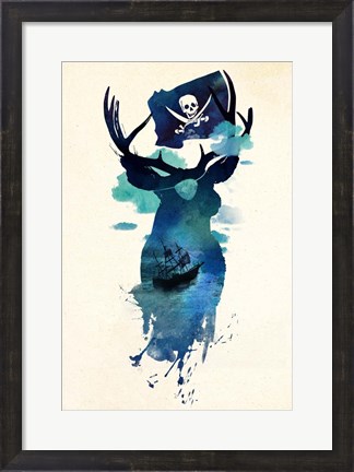 Framed Captain Hook Print