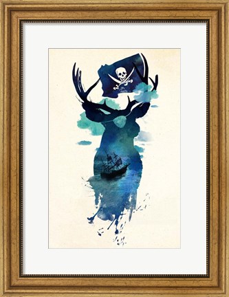 Framed Captain Hook Print