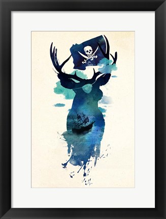 Framed Captain Hook Print