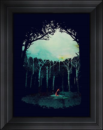 Framed Deep In The Forest Print