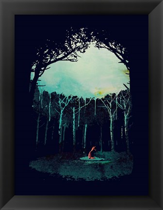 Framed Deep In The Forest Print