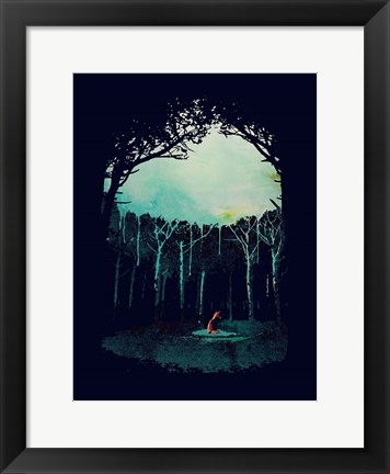 Framed Deep In The Forest Print