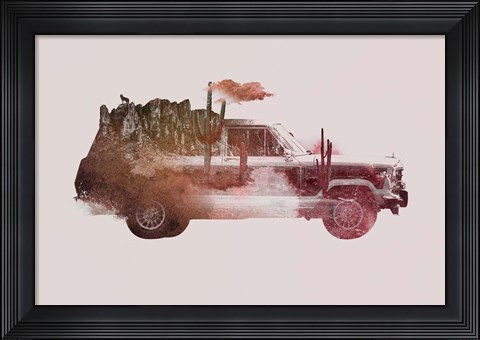Framed Drive Me Back Home No. 2 Print