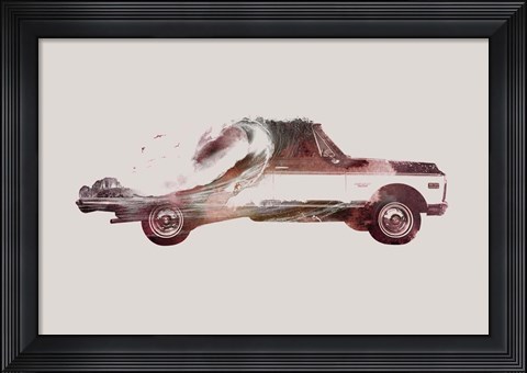 Framed Drive Me Back Home No. 3 Print