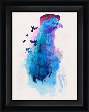 Framed Everybody Flies to London Print