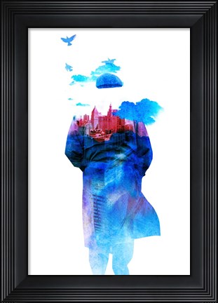 Framed Get Away from Town Print