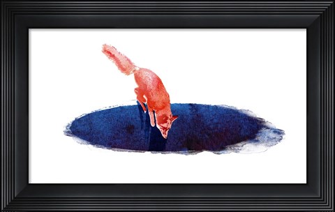 Framed Jump Into Nowhere Print
