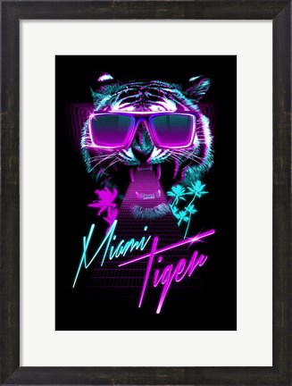 Framed Miami Tiger Print