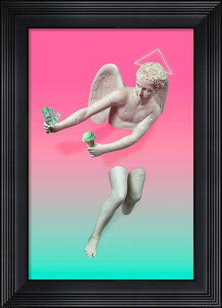 Framed Money &amp; Pistachio Print
