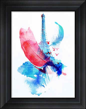 Framed Pigeons of Paris Print