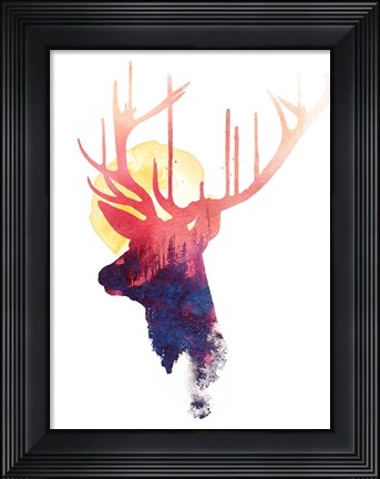 Framed Burning Sun Print