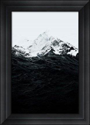 Framed Those Waves Were Like Mountains Print