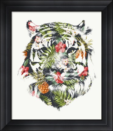 Framed Tropical Tiger Print