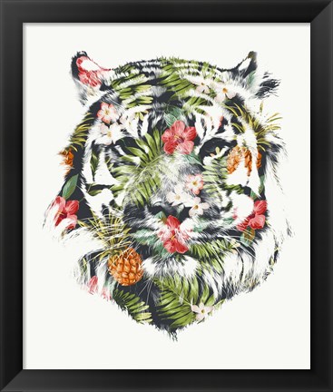 Framed Tropical Tiger Print