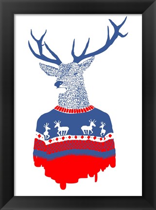 Framed Ugly Winter Pullover Print