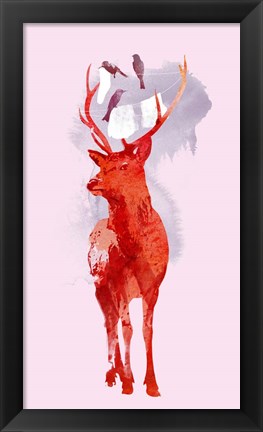 Framed Useless Deer Print