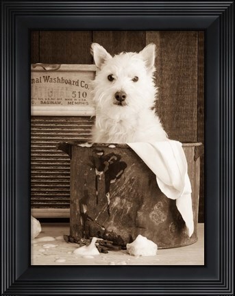 Framed Vintage Wash Day Print