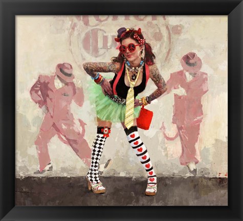 Framed Devil or Angel? Print