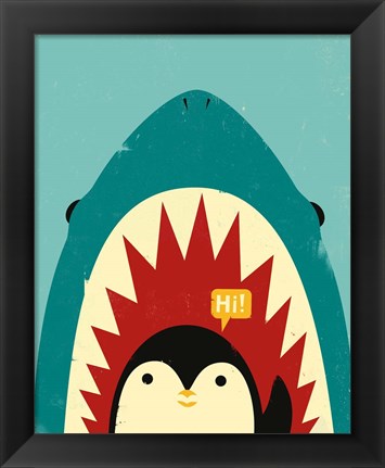 Framed Hi! Print