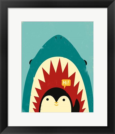 Framed Hi! Print