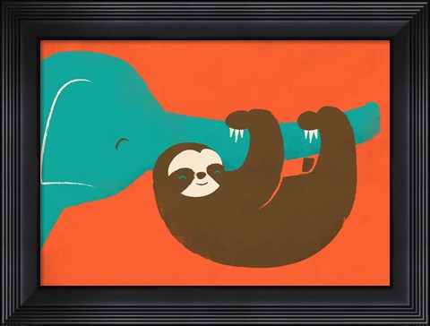 Framed Let&#39;s Hang Print