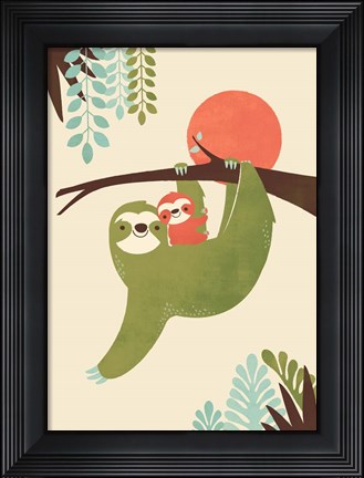 Framed Mama Sloth Print