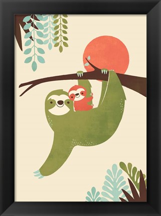 Framed Mama Sloth Print