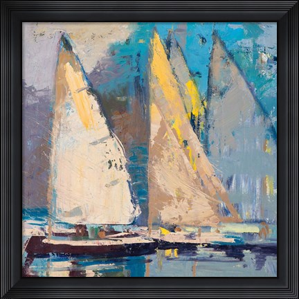 Framed Breeze, Sail and Sky Print