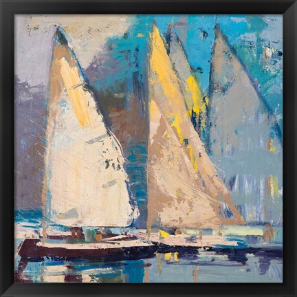 Framed Breeze, Sail and Sky Print