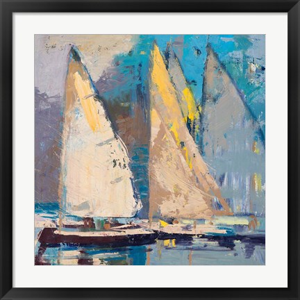 Framed Breeze, Sail and Sky Print