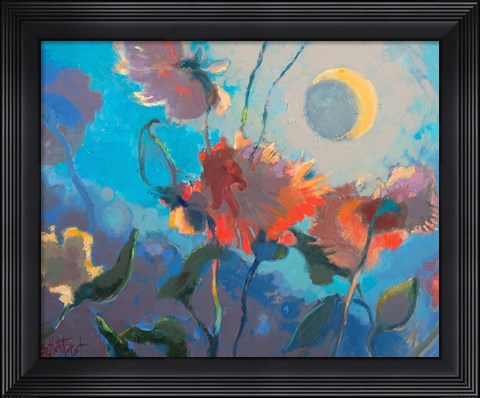 Framed Dahlia Moonglow Print