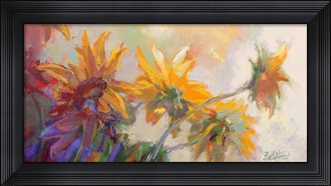 Framed Three Long Blossoms Print