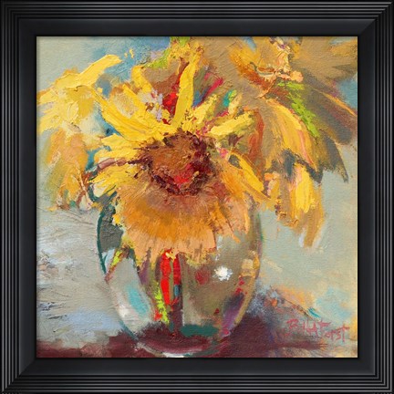 Framed Water Globe Blossoms Print