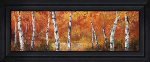 Framed Autumn Birch I Print