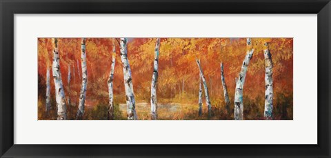 Framed Autumn Birch I Print