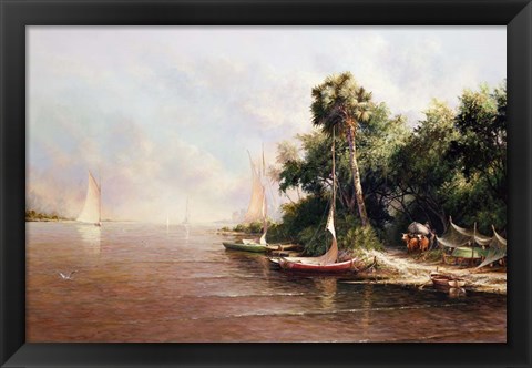 Framed Fisherman Landing Print