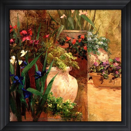 Framed Flower Pots Right Print
