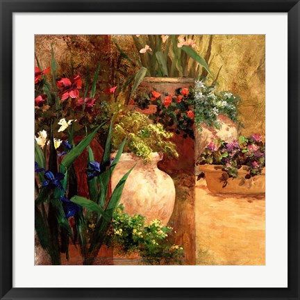 Framed Flower Pots Right Print