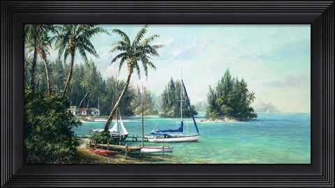 Framed Island Cove Print