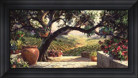 Framed Napa Patio Print